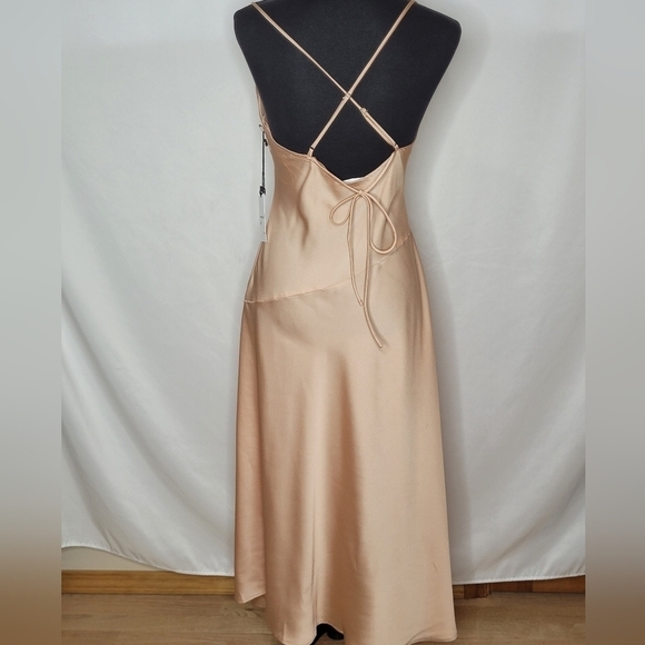 ASTR The Label Gaia Satin Slip Dress - Size M - Picture 6 of 7